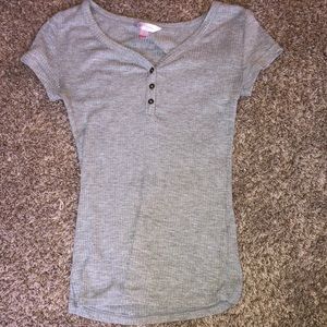 Grey V-neck